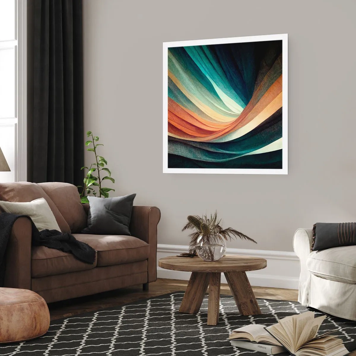 Poster - Aus Farben gewebt - 40x40 cm