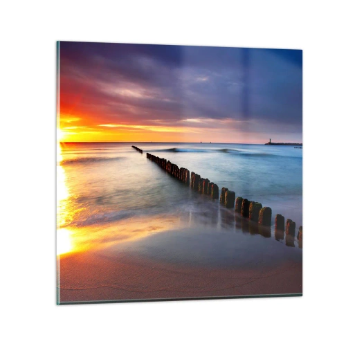 Glasbild - Bild auf glas - Lausche der Stille - 30x30 cm