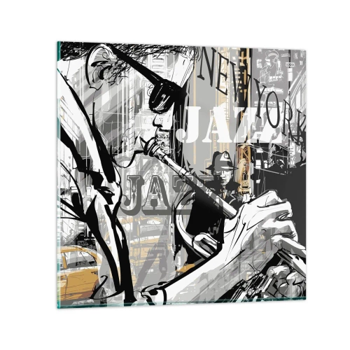 Glasbild - Bild auf glas - Im Rhythmus von New York - 40x40 cm