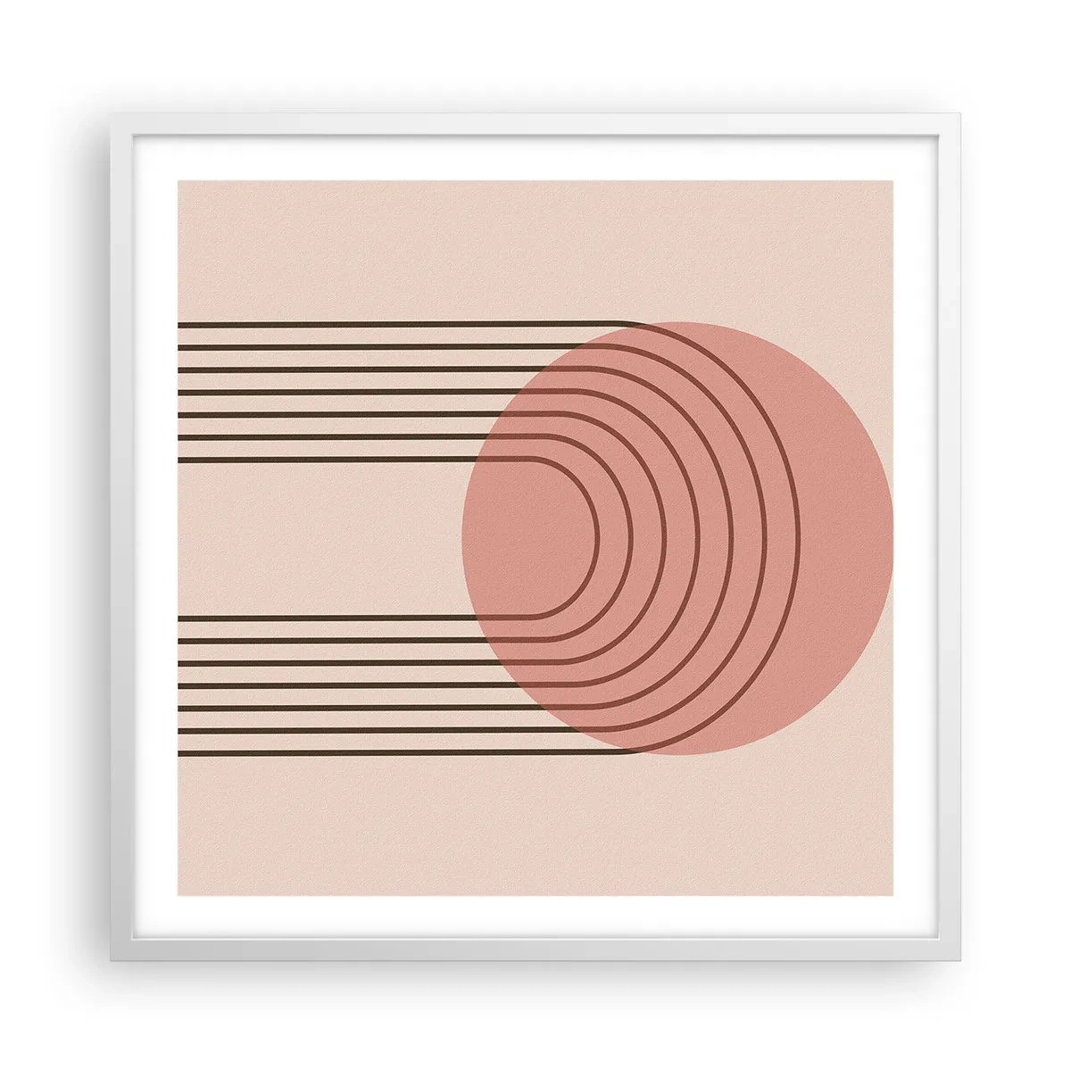 Poster in einem weißen Rahmen - Unwiderstehliche Anziehungskraft - 60x60 cm