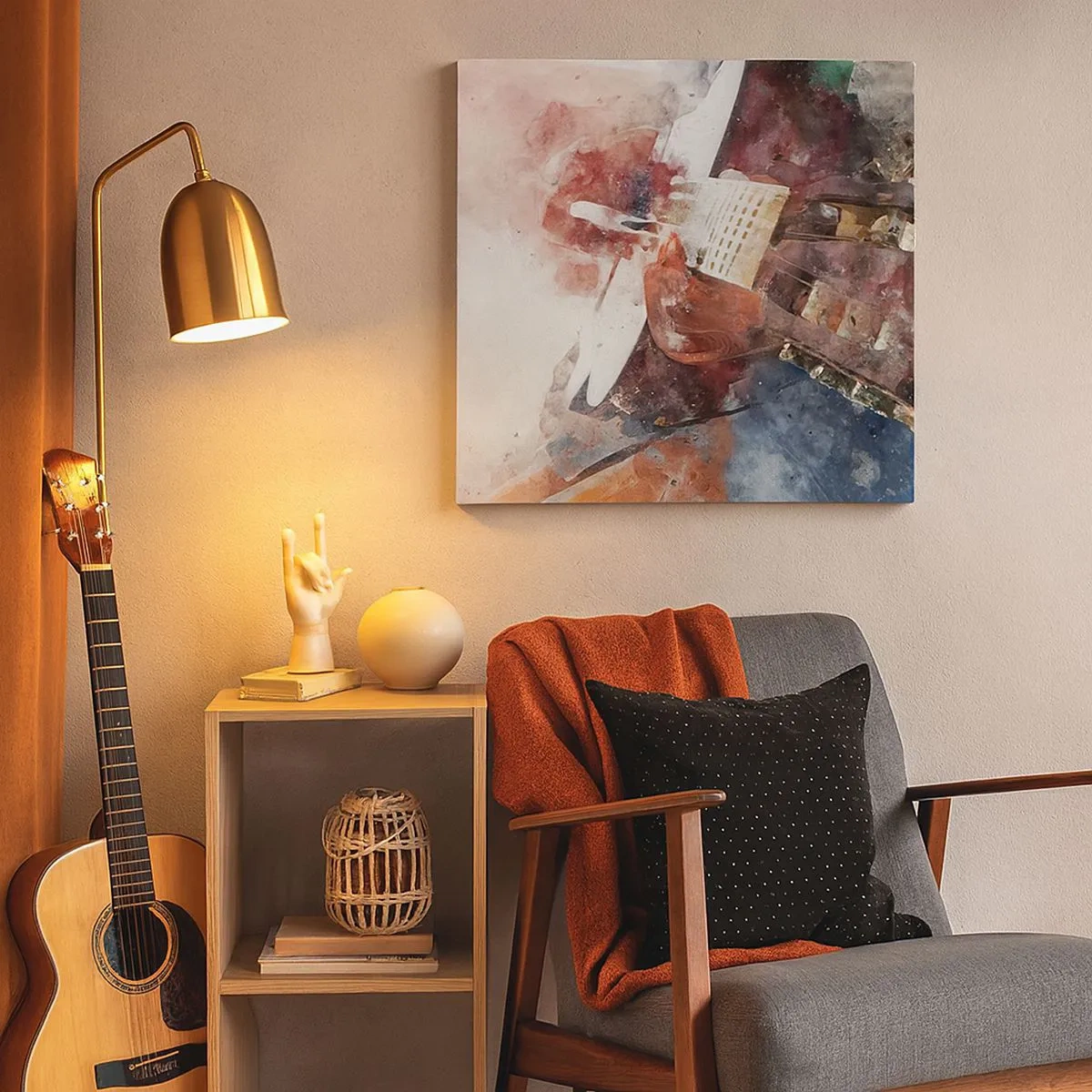 Bild auf Leinwand - Leinwandbild - Und was halten Sie davon? - 30x30 cm