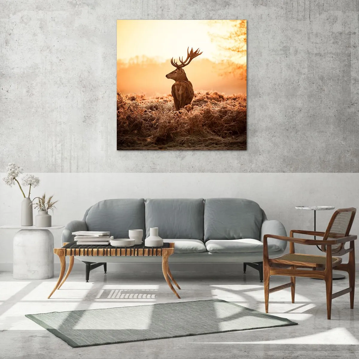 Glasbild - Bild auf glas - Herr im eigenen Land - 40x40 cm