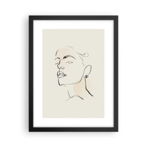 Poster in einem schwarzem Rahmen - Ein stolzer Blick - 30x40 cm