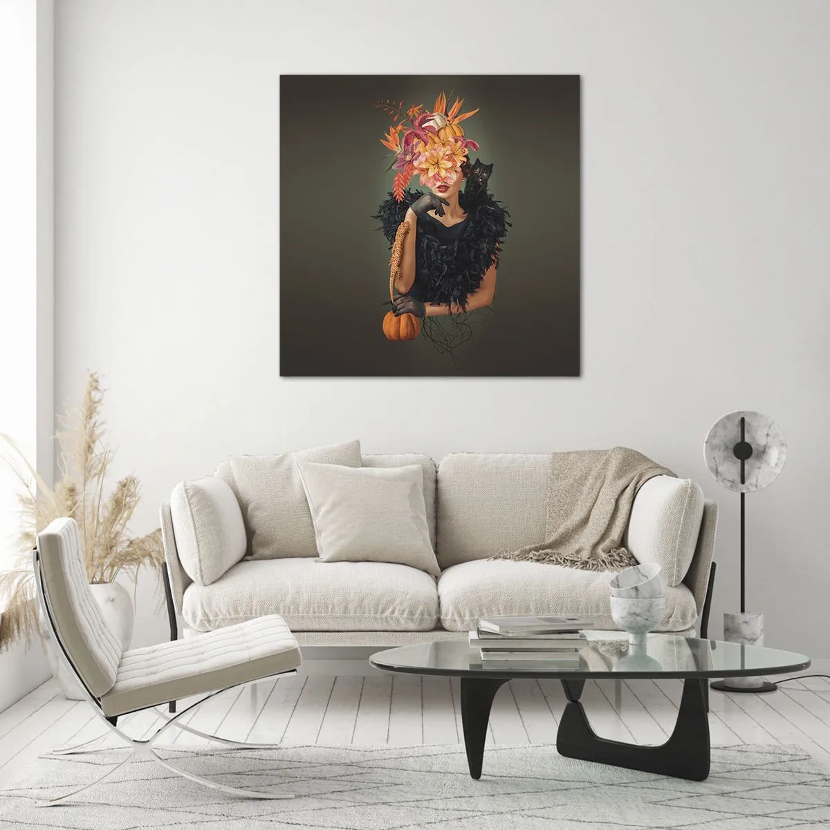 Glasbild - Bild auf glas - Der Zauber einer Hexe - 60x60 cm