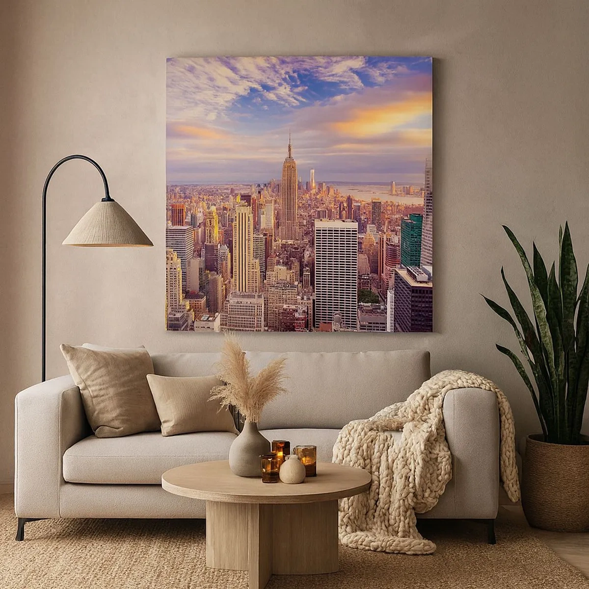 Bild auf Leinwand - Leinwandbild - Nur nach den Wolken greifen - 30x30 cm