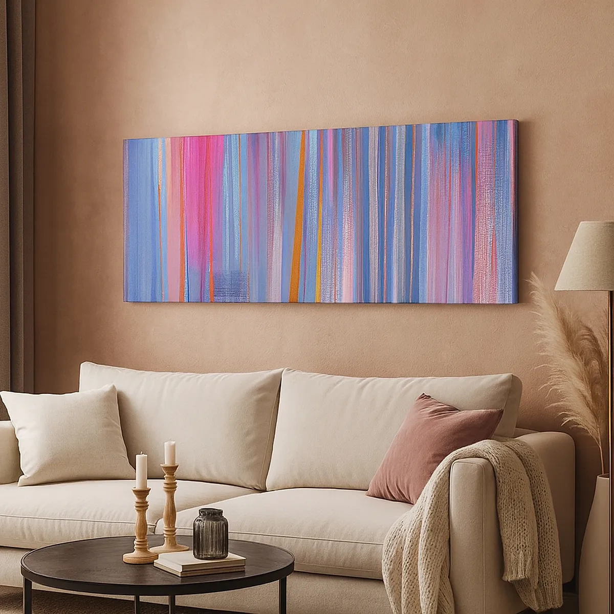 Bild auf Leinwand - Leinwandbild - Aufstieg zum Regenbogen - 30x30 cm