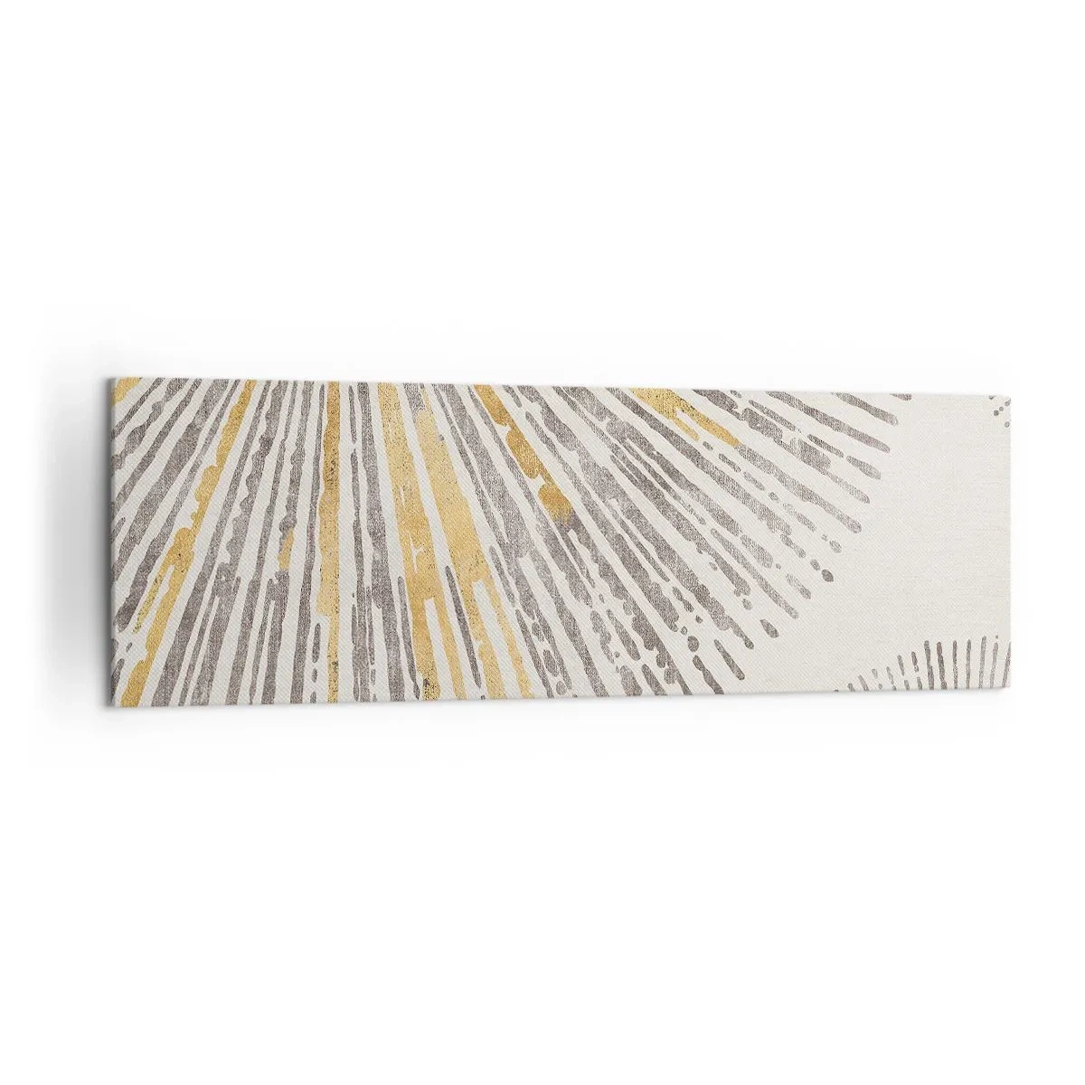 Bild auf Leinwand - Leinwandbild - Abstraktes strahlenförmiges Muster - 160x50cm - Schönheit des Strahls - Moderne Wanddekoration für Wohnzimmer und Schlafzimmer ARTTOR