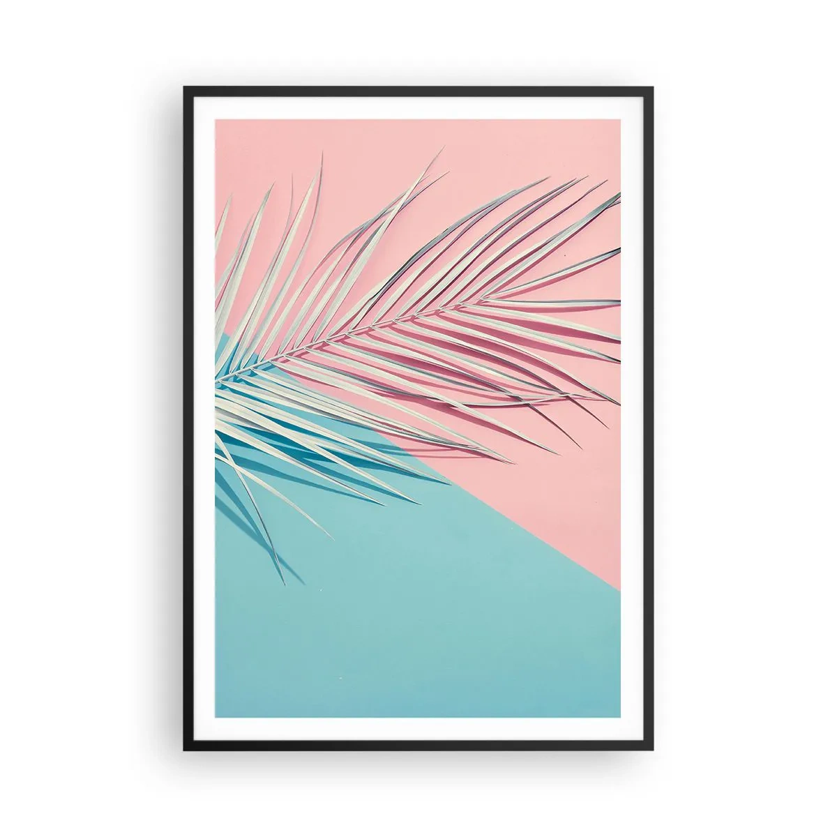 Poster in einem schwarzem Rahmen - Tropischer Eindruck - 70x100 cm