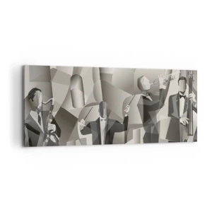 Bild auf Leinwand - Leinwandbild - Im Raum der Klänge - 100x40 cm