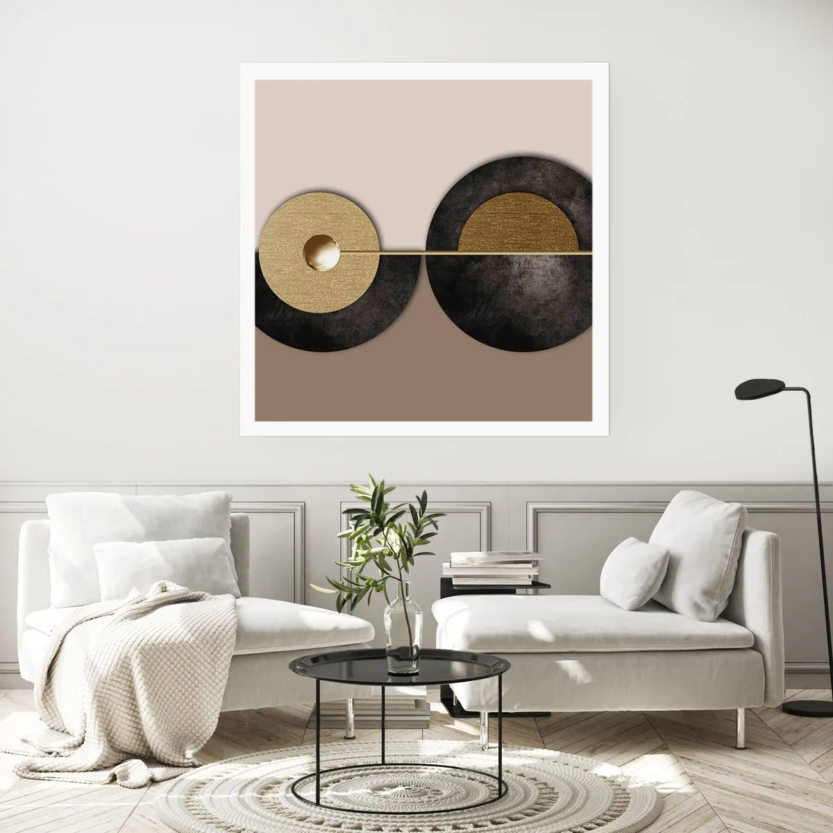 Poster - Variationen rund um den Kreis - 40x40 cm