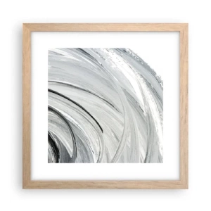 Poster in einem Rahmen aus heller Eiche - Orbitale Komposition - 30x30 cm