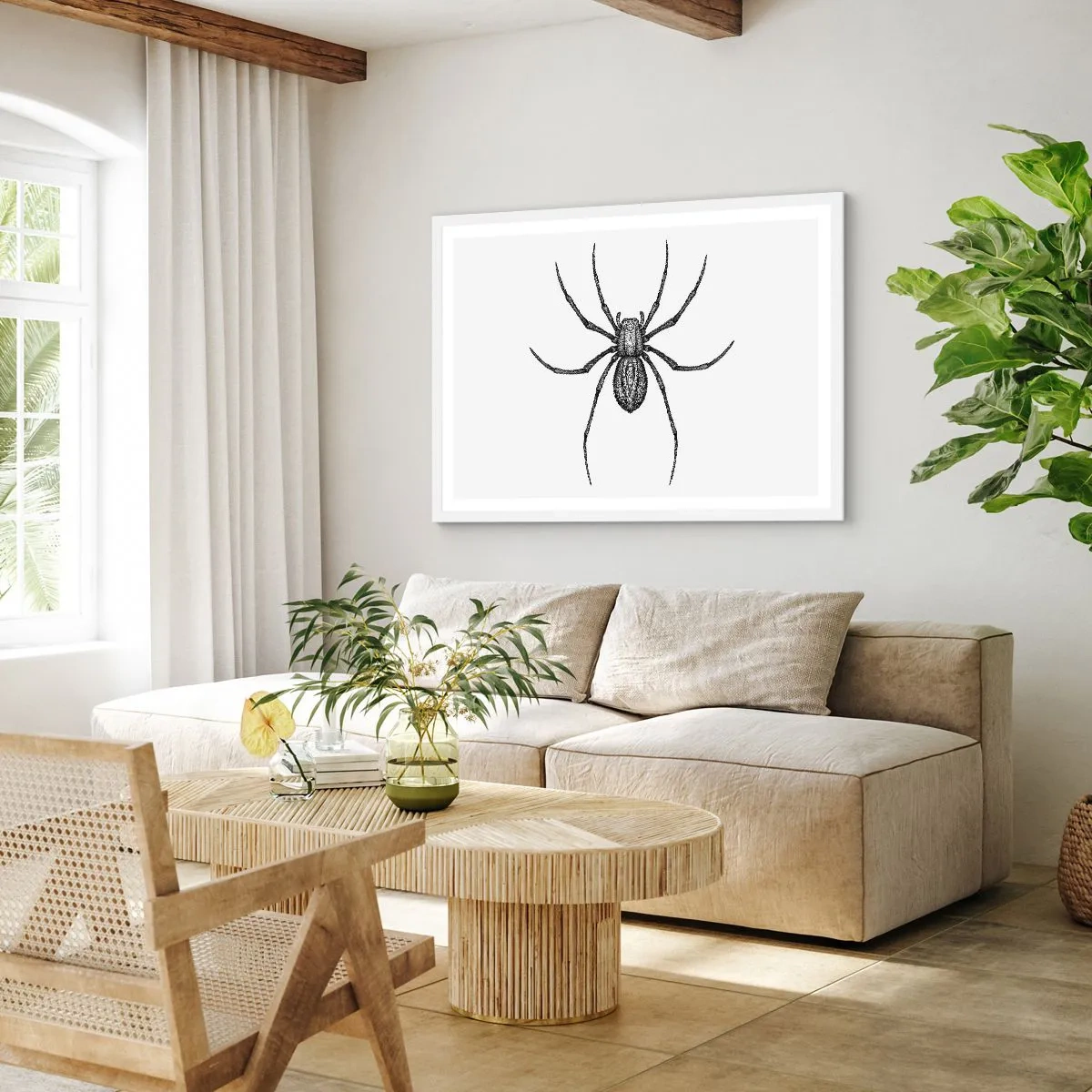 Poster in einem weißen Rahmen - Beunruhigende Präzision - 91x61 cm