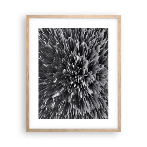 Poster in einem Rahmen aus heller Eiche - Härter kann es nicht werden - 40x50 cm