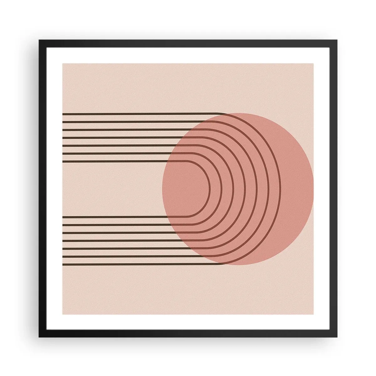 Poster in einem schwarzem Rahmen - Unwiderstehliche Anziehungskraft - 60x60 cm