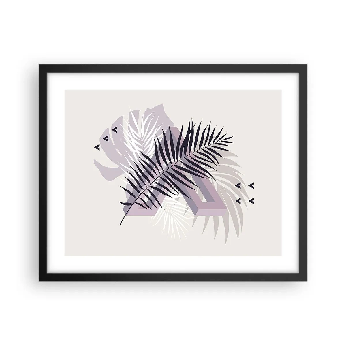 Poster in einem schwarzem Rahmen - Der Schatten des Schattens - 50x40 cm