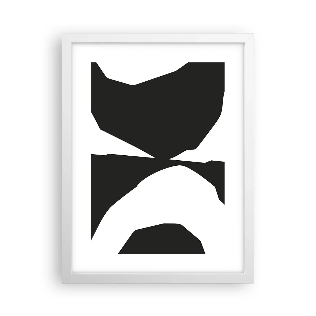 Poster in einem weißen Rahmen - Positiv negativ - 30x40 cm