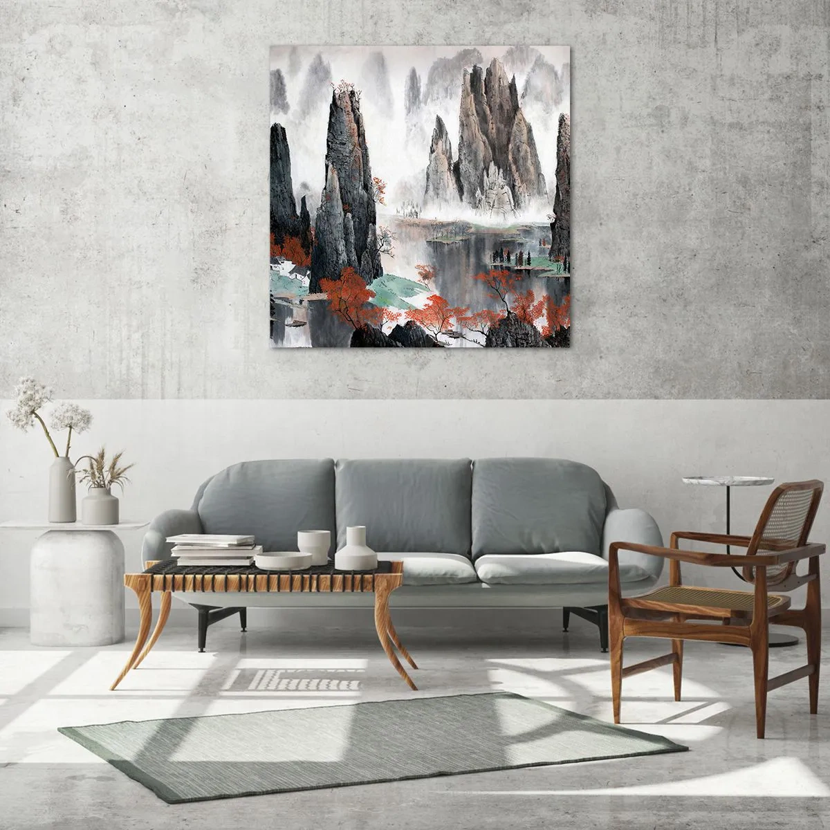 Glasbild - Bild auf glas - Mächtige Wächter - 30x30 cm