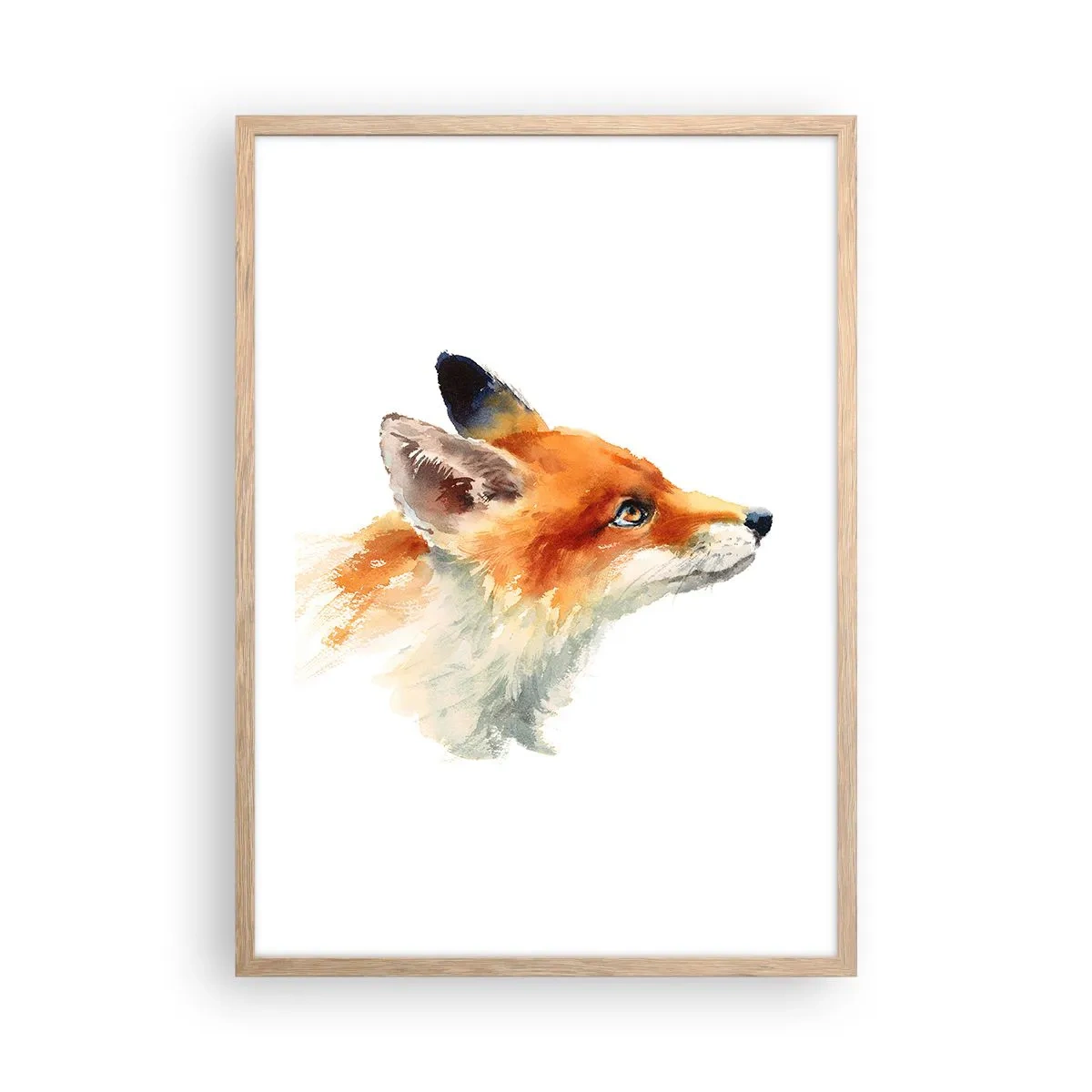 Poster in einem Rahmen aus heller Eiche - Man kann nie vorsichtig genug sein - 50x70 cm