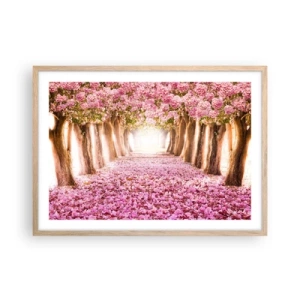 Poster in einem Rahmen aus heller Eiche - Der Weg ins Paradies - 70x50 cm