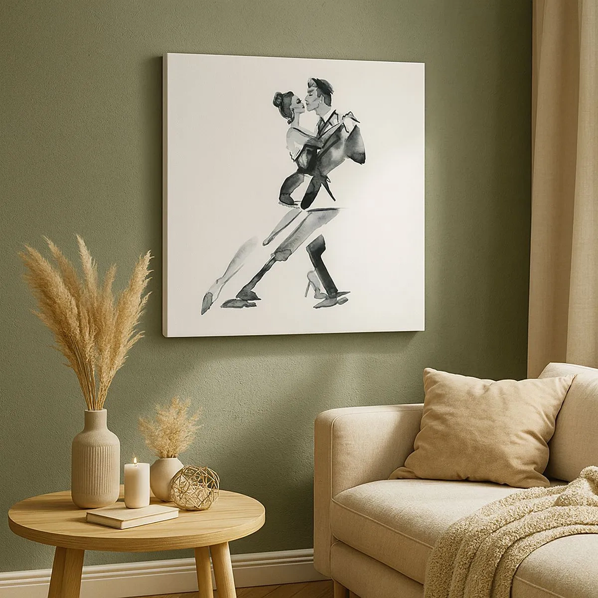 Bild auf Leinwand - Leinwandbild - In einem Schlag - 30x30 cm