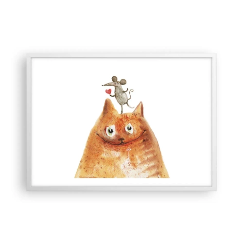 Poster in einem weißen Rahmen - Paradoxien der Liebe - 70x50 cm