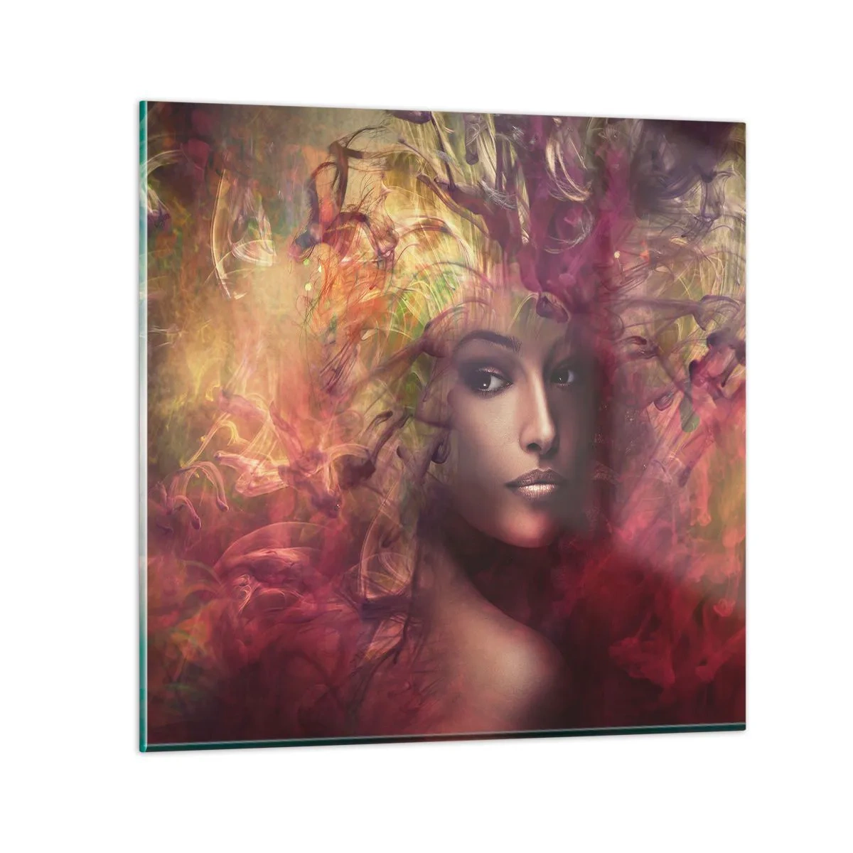 Glasbild - Bild auf glas - Ich bin hier! - 70x70 cm