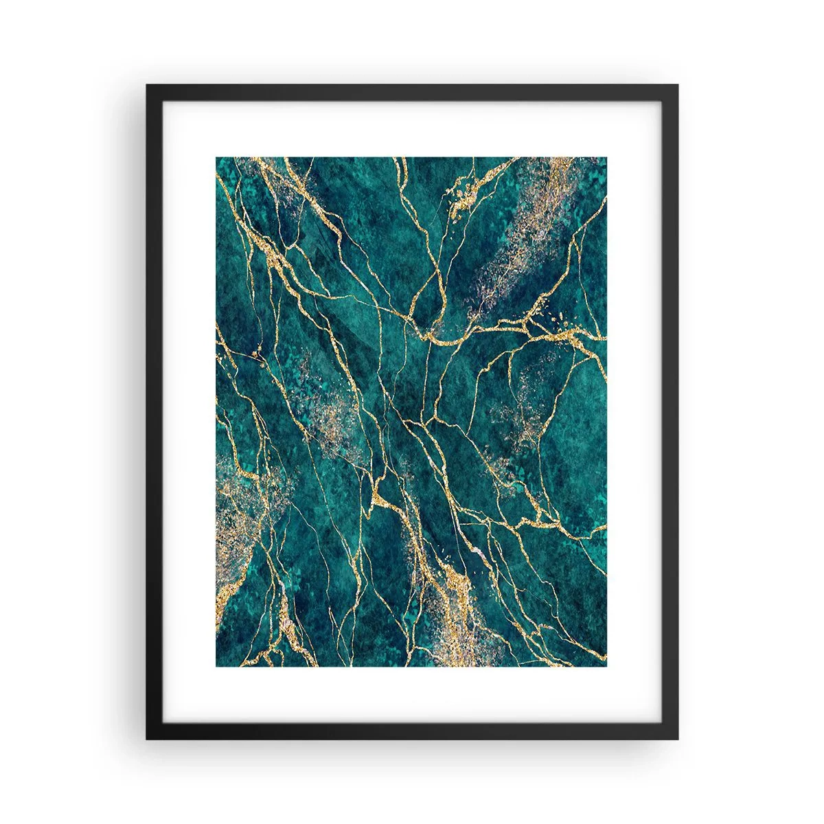 Poster in einem schwarzem Rahmen - Goldmine - 40x50 cm