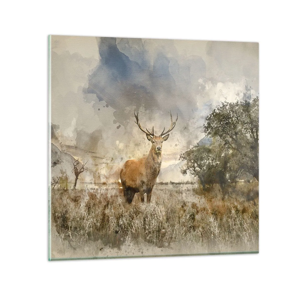 Glasbild - Bild auf glas - Würde – Stärke – Würde - 40x40 cm