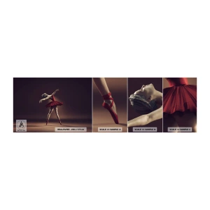 Fototapeten Muster Selbstklebend Deluxe Sticker - Eine Primaballerina - Ballerina, Tanzen, Ballett - 100x30 cm