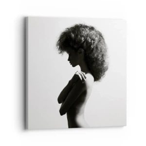 Bild auf Leinwand - Leinwandbild - Wie eine Blume auf einem schlanken Stiel - 30x30 cm