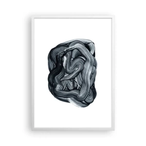 Poster in einem weißen Rahmen - Es ist nicht so einfach - 50x70 cm