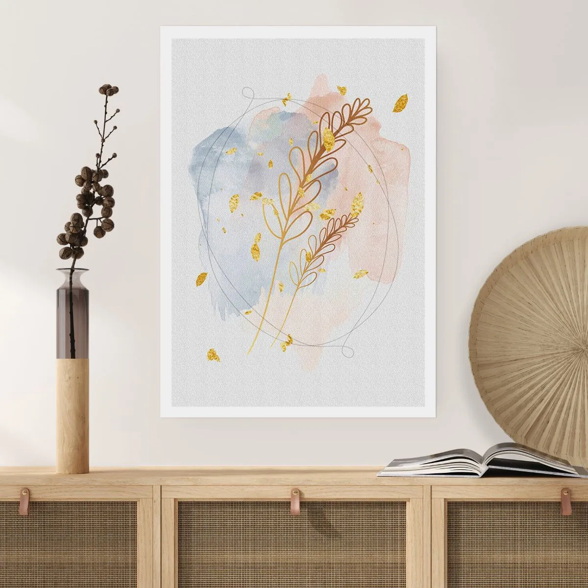 Poster - Goldenr Hauch - 70x100 cm