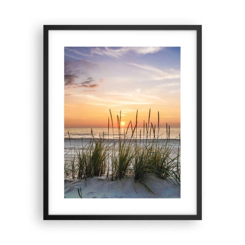 Poster in einem schwarzem Rahmen - Schau, denk, fühl - 40x50 cm