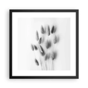 Poster in einem schwarzem Rahmen - Eure flauschige Grashoheit - 40x40 cm