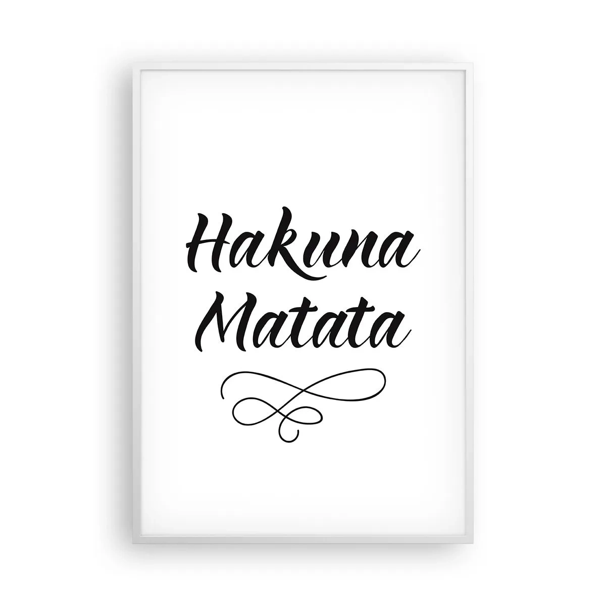 Poster in einem weißen Rahmen - Bester Ratschlag - 70x100 cm