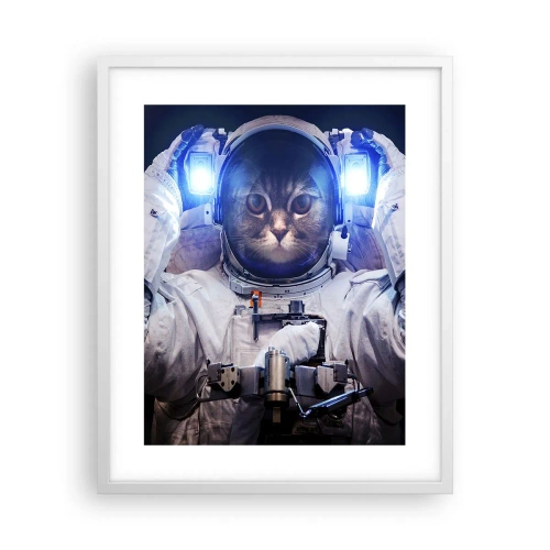 Poster in einem weißen Rahmen - Houston, du hast ein Problem - 40x50 cm