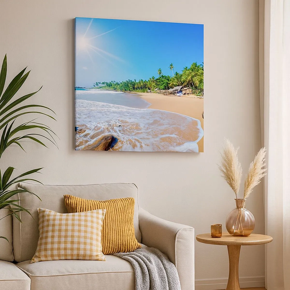 Bild auf Leinwand - Leinwandbild - Ein exotischer Ort für dich - 30x30 cm