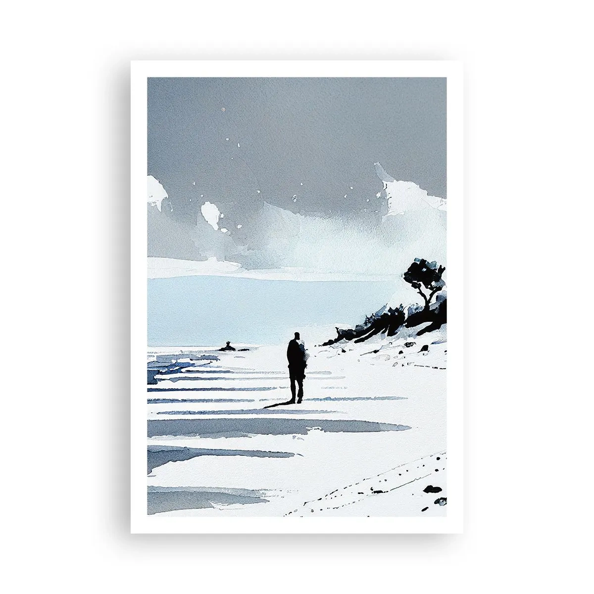 Poster - Allein sein - 70x100 cm