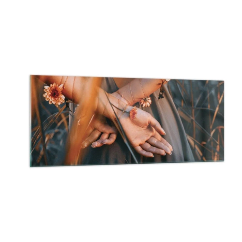 Glasbild - Bild auf glas - Verbunden mit der Natur - 100x40 cm