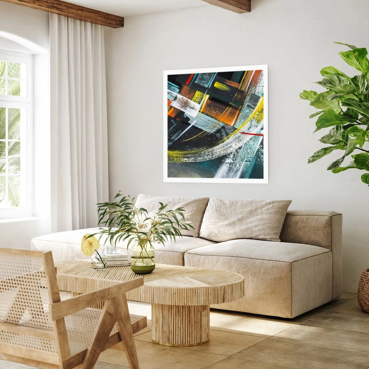 Poster - Energie der Bewegung - 60x60 cm