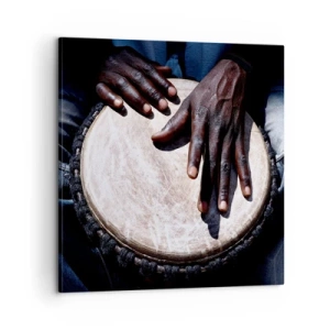 Bild auf Leinwand - Leinwandbild - Lebe in deinem eigenen Rhythmus - 60x60 cm