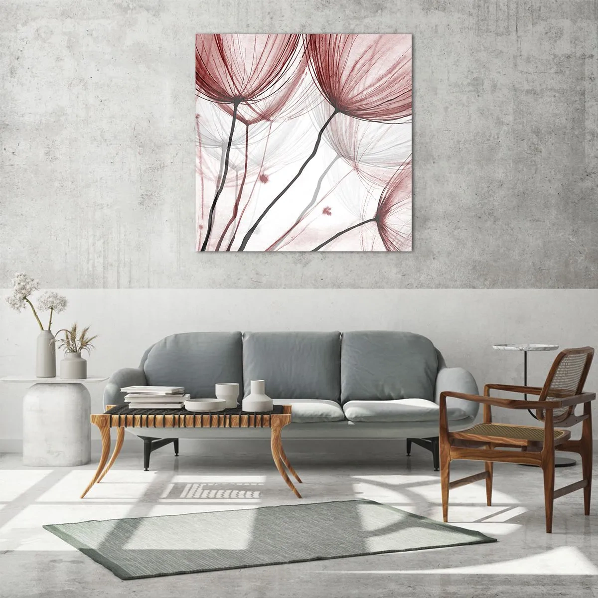 Glasbild - Bild auf glas - Vor der Abfahrt - 40x40 cm