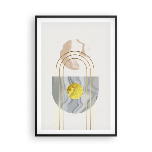 Poster in einem schwarzem Rahmen - Helligkeit und Brillanz - 61x91 cm