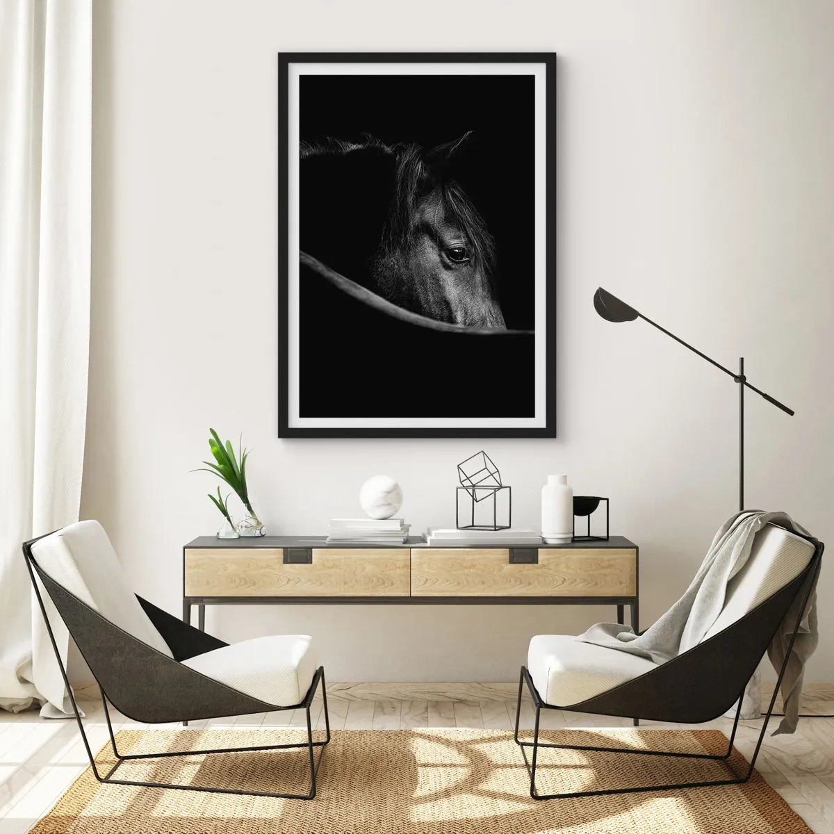 Poster in einem schwarzem Rahmen - Schwarzer Prinz - 40x50 cm