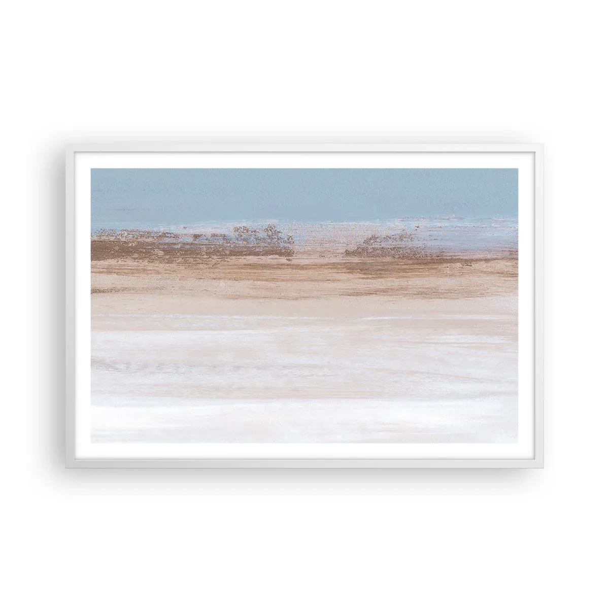 Poster in einem weißen Rahmen - Mehrdeutige Landschaft - 91x61 cm