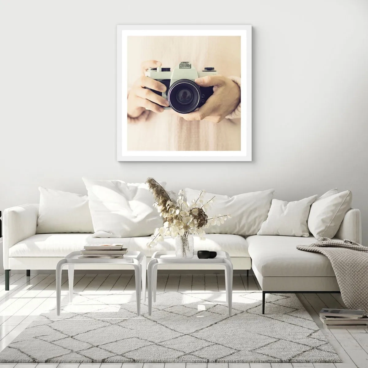 Poster in einem weißen Rahmen - Um mehr zu sehen ... - 30x30 cm