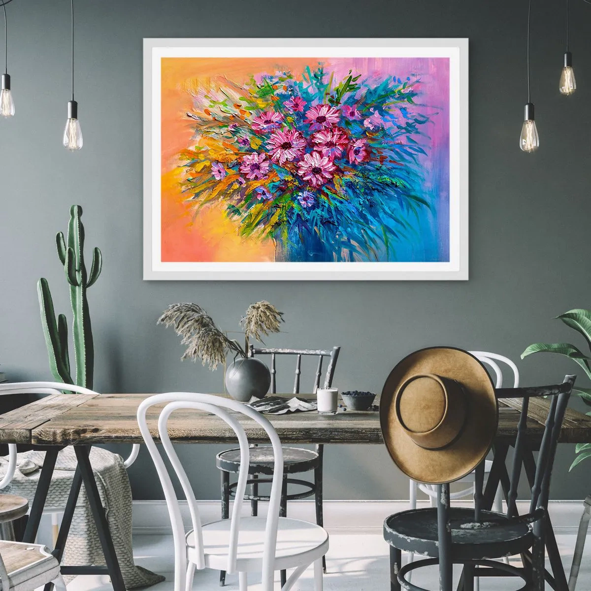 Poster in einem weißen Rahmen - Lebensenergie - 40x30 cm