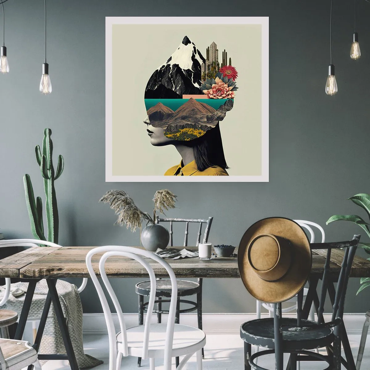 Poster - Frau – bleibt immer ein Geheimnis - 40x40 cm