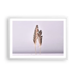 Poster in einem weißen Rahmen - Gegen das Nichts - 70x50 cm