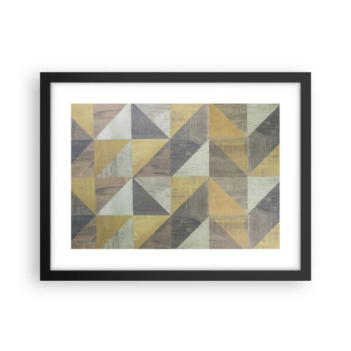 Poster in einem schwarzem Rahmen - Am Winkel des Dreiecks - 40x30 cm